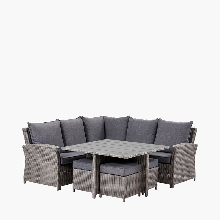 Sol Outdoor Sitzer Lounge Set Aarjun Aus Polyrattan Wayfair De